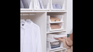 Wardrobe Organizer foldable and stackable [upl. by Woehick487]