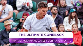 The ULTIMATE comeback  Thanasi Kokkinakis  Winning moment  First round  Wimbledon 2024 [upl. by Elleyoj216]