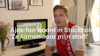 Ajaxsuperfan woont in Stockholm  RTL NIEUWS [upl. by Wheaton320]