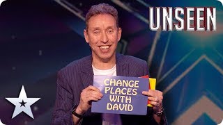 Trickster Mark Shortland plays MAGICAL CHAIRS with the BGT Judges  Auditions  BGT Unseen [upl. by Ttehc]