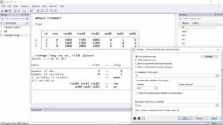 Data management How to reshape data from wide format to long format [upl. by Nets287]