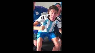 Fans reaction on Messi goal vs Mexico  Argentinian went crazy watching Messi [upl. by Acinomaj]