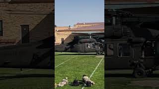 DEA take off at Windsor Middle School helicopter military nationalguard fypage [upl. by Hogen]