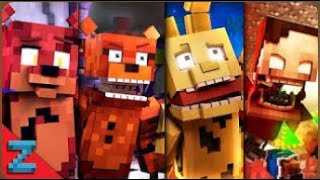 ZAMination  The Foxy Song  Full Series  Minecraft FNAF Animation Music Video Türkçe Tepki [upl. by Kcirdle]