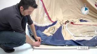 How to erect a Trigano Galleon trailer tent [upl. by Rekyr]