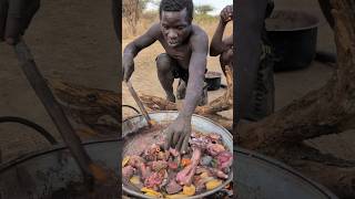 This is incredible delicious food made by hadzabe tribe for todays Lunch 😋😍‼️😲food hadzabetribe [upl. by Ledairam]