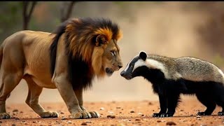 Lion Vs Honey badger [upl. by Trotta557]