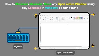 How to MinimizeMaximizeMove any Open Active Window using only Keyboard in Windows 11 computer [upl. by Elahcim229]