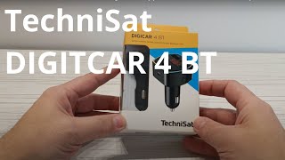 TechniSat DIGITCAR 4 BT  transmiter FM  zestaw głośnomówiący  ładowarka samochodowa  recenzja [upl. by Nahpets]