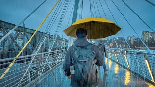 The Ultimate Central London Rain Walk  4K HDR ASMR [upl. by Sitoiganap]