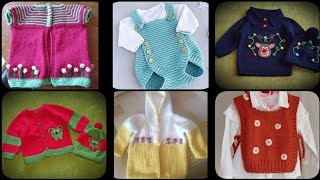 Hand Knitted Amazing New Born Baby Sweater DesignRomper jumpsuit collection [upl. by Norab]