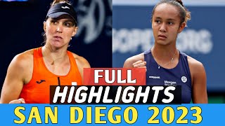 Leylah Fernandez vs Haddad Maia Wta San Diego 2023 Round 1  Full Match Highlights [upl. by Siravat]