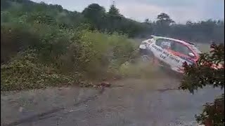 Donegal International Rally 2023 Crash Keelan Grogan [upl. by Naujik]