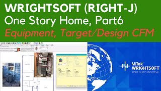 Wrightsoft Part 6 Manual J Heat Load Calculation  One Story Home [upl. by Killion925]