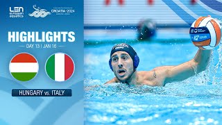 Hungary vs Italy Highlights  Bronze Medal Match  European Water Polo Championships 2024 [upl. by Cressida]