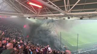 Feyenoord Ajax Beker 2023 We zijn begonnen…met vuurwerk [upl. by Yssirk]