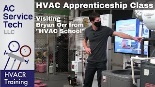 HVAC 1st Year Apprenticeship Class How an AC Works Refrigeration Cycle w Bryan Orr HVAC School [upl. by Bertha920]