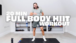 20 Minute FULL BODY HIIT Workout  The Body Coach TV [upl. by Ecnadnac]