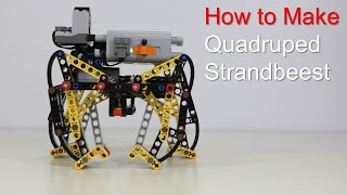 How to Make Quadruped Strandbeest by LEGO Technic  LEGO [upl. by Ellenet]