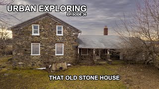 Exploring an incredible ABANDONED Stone Farmhouse built in 1835 Amazing paint decay [upl. by Anelrad]