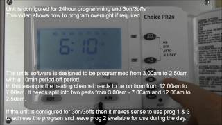 Sangamo Choice PR2n  How to program overnight [upl. by Noell]