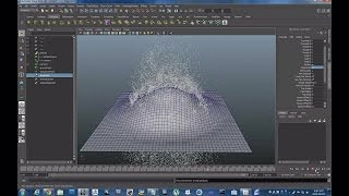 Maya Ocean Splash Tutorial 마야 파도 물보라 만들기 [upl. by Araes]