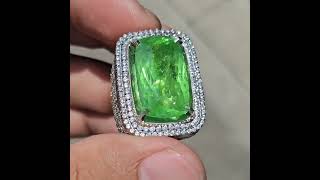 Natural Rare Yellowish Green Paraiba Tourmaline Mozambique None 1776 carats GRI lab tourmaline [upl. by Kennedy661]