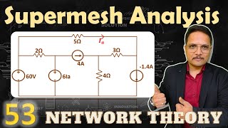 2  Supermesh Analysis Explained Example and Solved Problem in Network Theory [upl. by Alejandra]