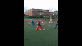 Field Hockey Goalie Footwork Drill [upl. by Edny740]