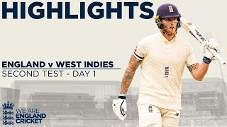 Day 1 Highlights  Stokes amp Sibley Bat Strong At Old Trafford  England v West Indies 2nd Test 2020 [upl. by Derfiniw]