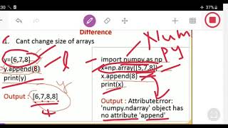 Python NumPy Arrays VS Lists [upl. by Eirallam]