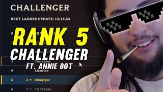 Imaqtpie  RANK 5 TO RANK 1 CHALLENGER ANNIE BOTampSHIPHTURampALTEC CAMEO AS BACKGROUND CHARACTERS [upl. by Surtimed]