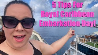 5 Things You Should Do On A Royal Caribbean Cruise  Embarkation Day [upl. by Keese]