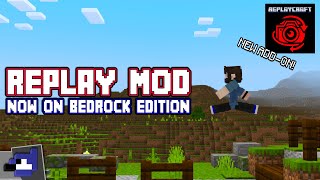 REPLAY MOD is now on BEDROCK EDITION  ReplayCraft Addon [upl. by Ramalahs77]