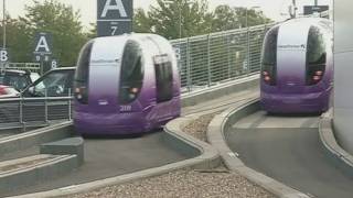 Personal transport pods unveiled at Heathrow Airport [upl. by Aicened]