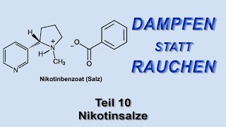 Dampfen statt Rauchen Teil 10  Nikotinsalze [upl. by Atekehs]