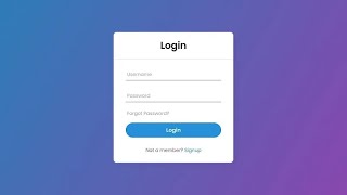 login form with animation html css javaScript 2024 [upl. by Karolina643]