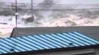 Massive Tsunami in Miyaki overtops tsunami barriers Stabilized [upl. by Biancha744]