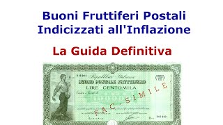 Buoni Fruttiferi Postali Indicizzati allInflazione [upl. by Yrehc]