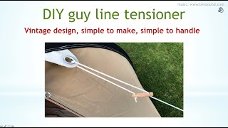 DIY guy line tensioners [upl. by Emile]