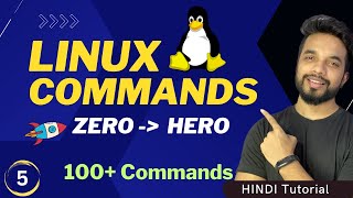 Linux for Beginners in One Video 🔥 100 Commands Explanation HINDI  MPrashant [upl. by Dayna]