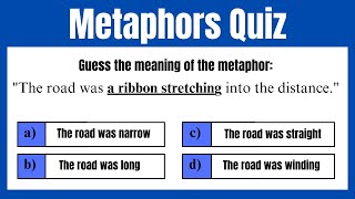 Metaphors Quiz [upl. by Faus949]