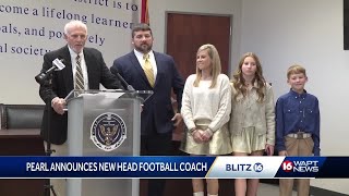 Pearl hires Patrick Schoolar as new head football coach [upl. by Neiht]