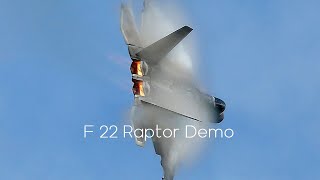 F 22 Raptor Demo Geneseo Airshow 2024 [upl. by Akcirred]