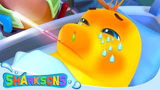 SICK SONG Get Well Soon TAKE YOUR MEDICINE  Videos for Kids  Nursery Rhymes  The Sharksons [upl. by Flor114]