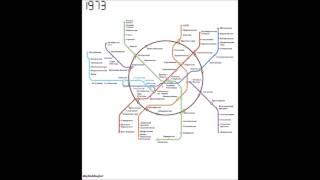 Строительство Московского метро 19352016 схема [upl. by Furie]