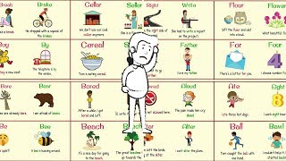 Homophones  The Most Confusing Words in the English Language  150 Homophones List [upl. by Blithe]