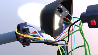 Bike HeadlightIndicator wiring DiagramBacklight Connection  hero [upl. by Olegna468]