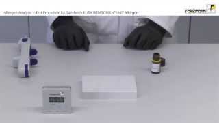 Allergen Analysis Test Procedure for the Sandwich ELISA RIDASCREEN FAST Allergen Video 7 [upl. by Trin]