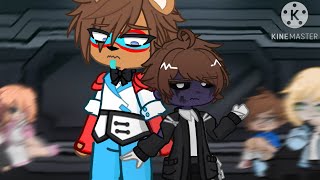 Afton siblings  SB duo react to GLAMMIKE theory Michael Afton  FNAF x GL2 [upl. by Aerdnaid]